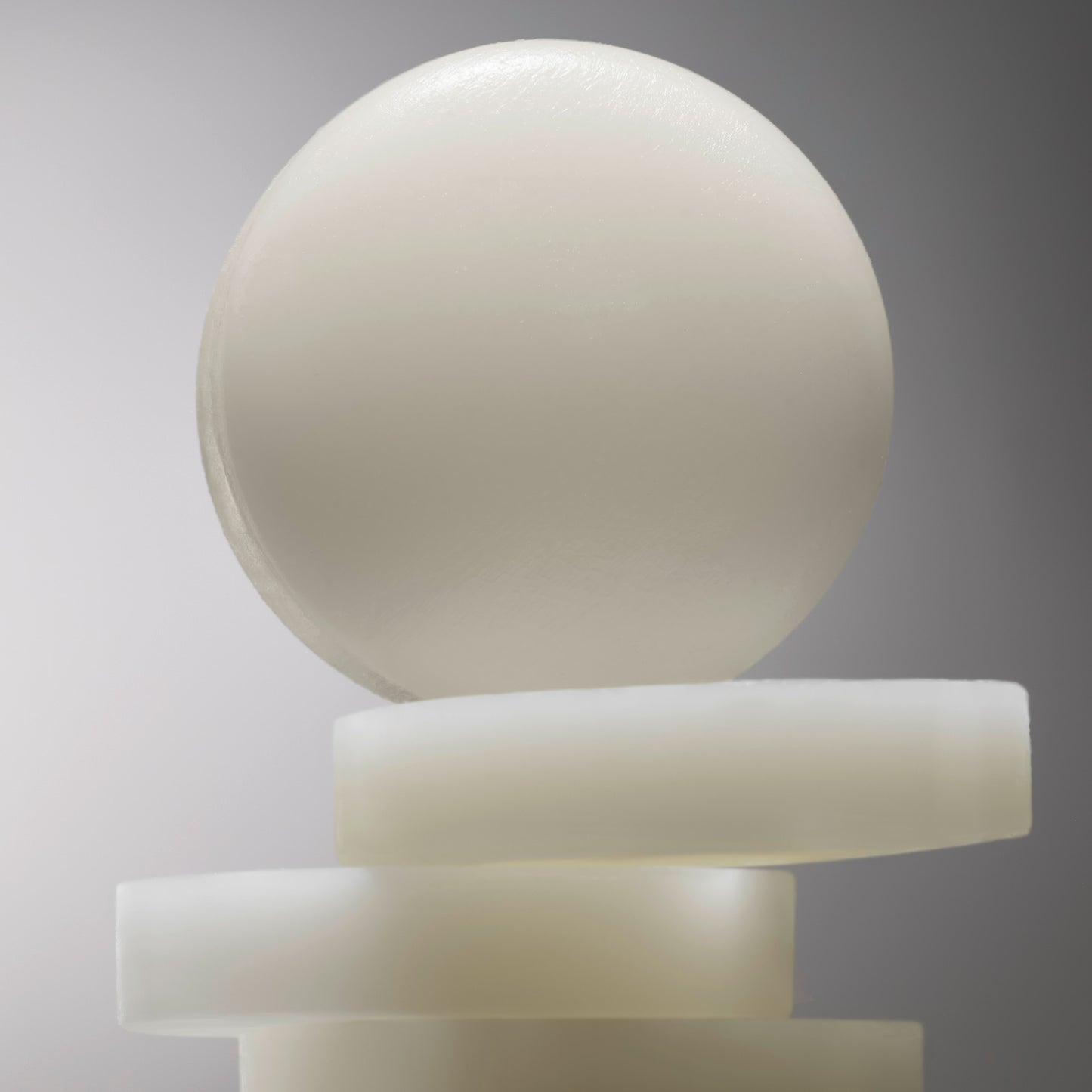 White product on a gray background