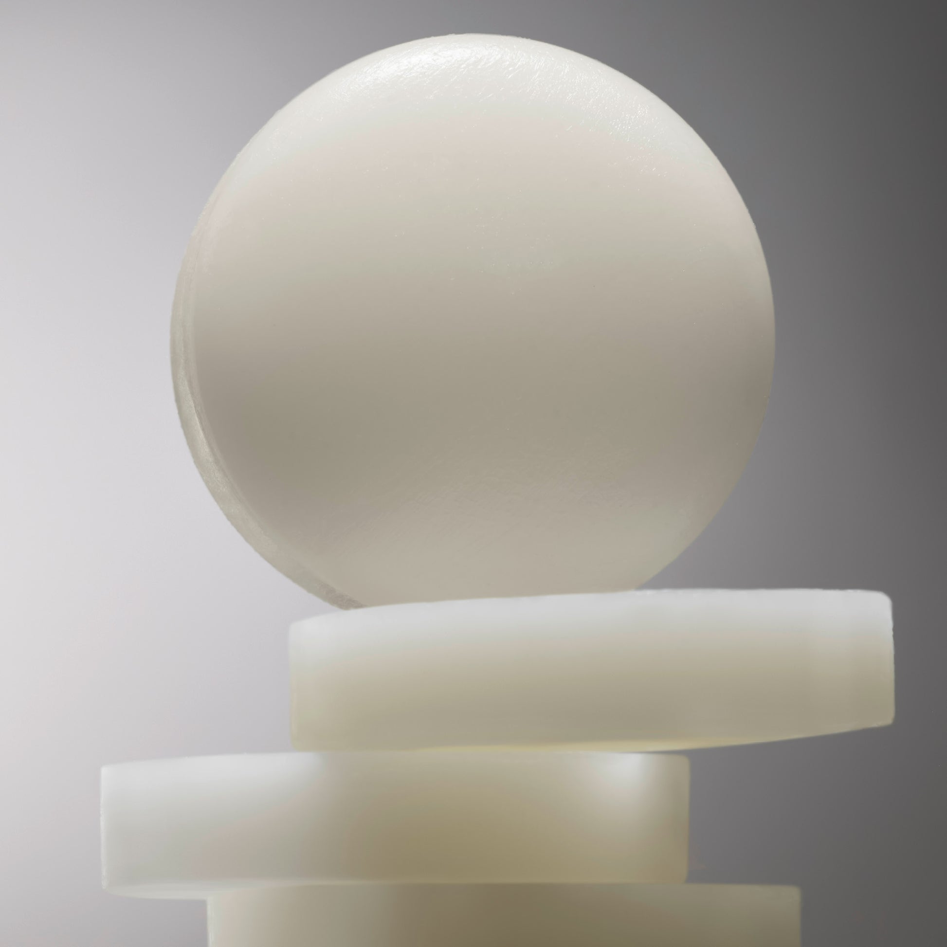 White product on a gray background